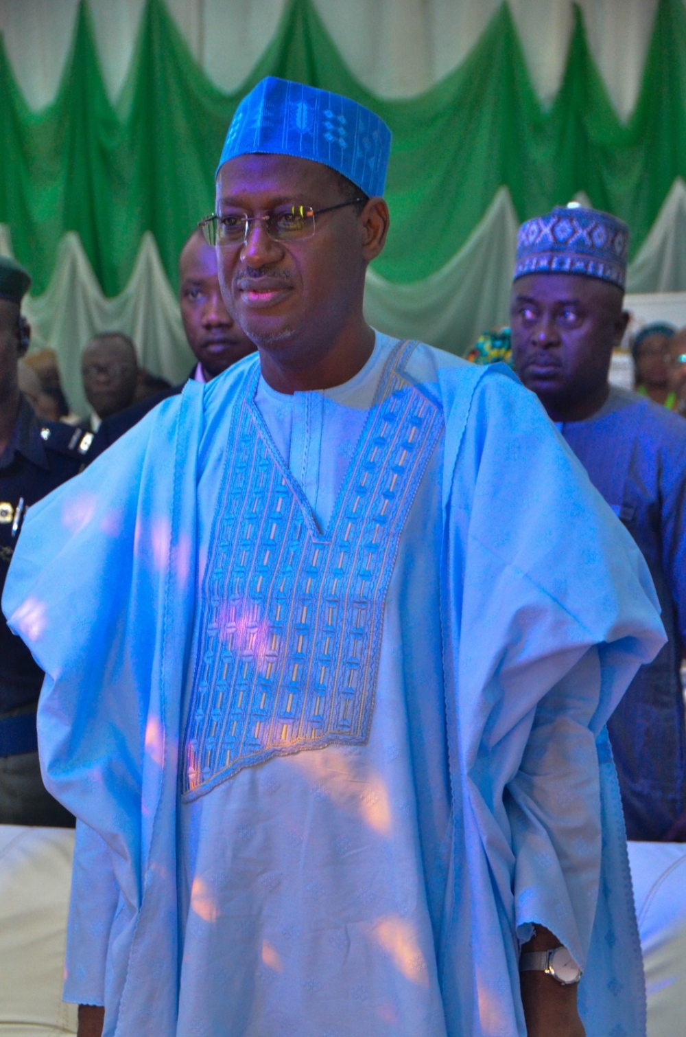 Permanent Secretary Federal Ministry of Housing and Urban Development, Dr. Marcus O. Ogunbiyi;  Minister of Housing and Urban Development. Arch. Ahmed Musa Dangiwa; Minister of State for Housing and Urban Development, Engr. Abdullahi Tijjani Gwarzo, MD/CEO Federal Housing Authority (FHA) Sen. Gbenga B. Ashafa;  Chairman Building Materials Manufacturing Hubs Task Team, Arc, Nuhu Wya