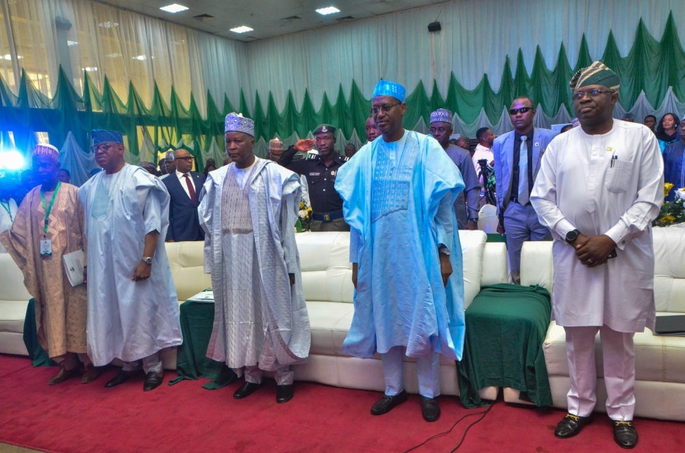 Permanent Secretary Federal Ministry of Housing and Urban Development, Dr. Marcus O. Ogunbiyi;  Minister of Housing and Urban Development. Arch. Ahmed Musa Dangiwa; Minister of State for Housing and Urban Development, Engr. Abdullahi Tijjani Gwarzo, MD/CEO Federal Housing Authority (FHA) Sen. Gbenga B. Ashafa;  Chairman Building Materials Manufacturing Hubs Task Team, Arc, Nuhu Wya