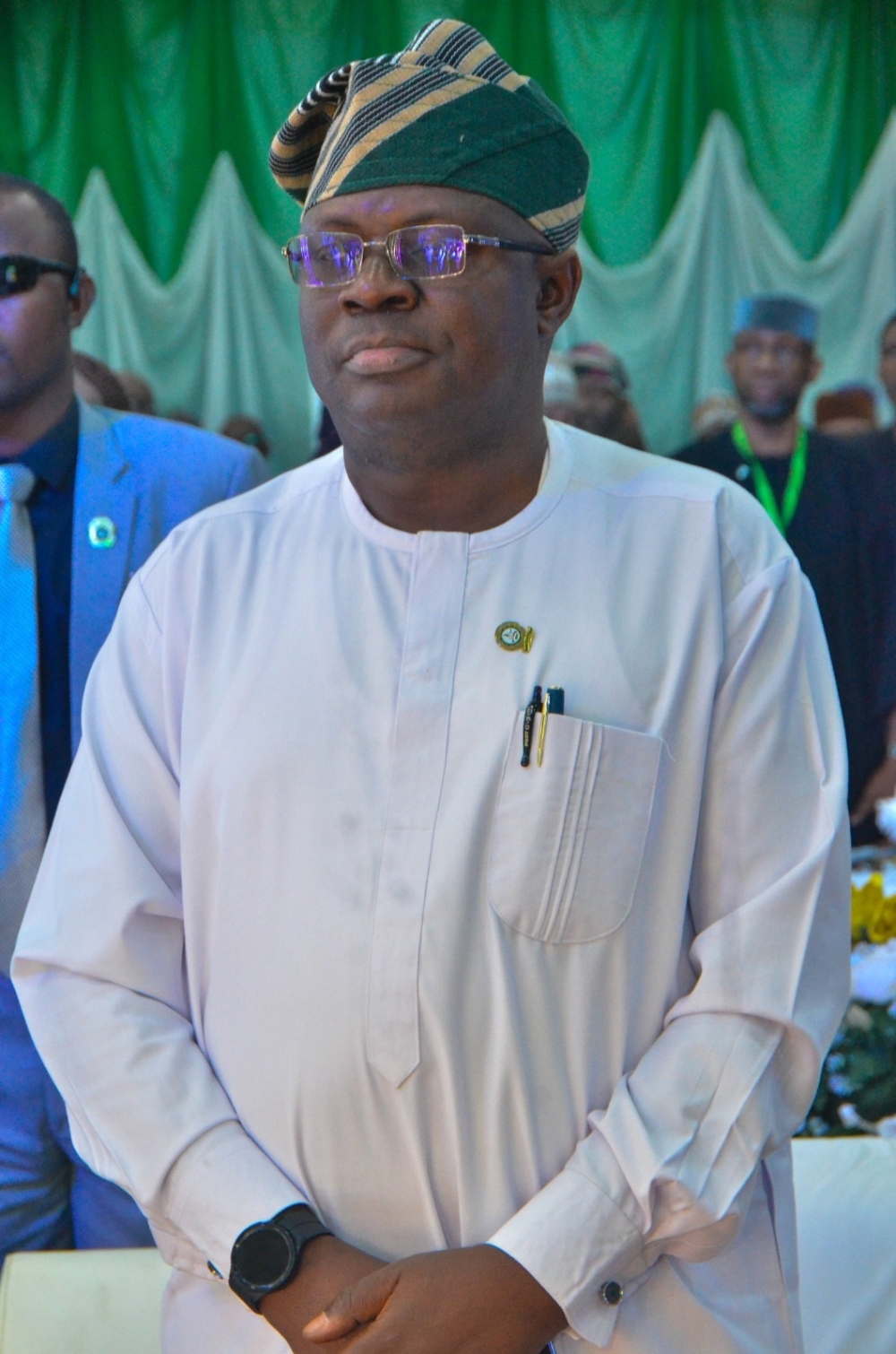 Permanent Secretary Federal Ministry of Housing and Urban Development, Dr. Marcus O. Ogunbiyi;  Minister of Housing and Urban Development. Arch. Ahmed Musa Dangiwa; Minister of State for Housing and Urban Development, Engr. Abdullahi Tijjani Gwarzo, MD/CEO Federal Housing Authority (FHA) Sen. Gbenga B. Ashafa;  Chairman Building Materials Manufacturing Hubs Task Team, Arc, Nuhu Wya