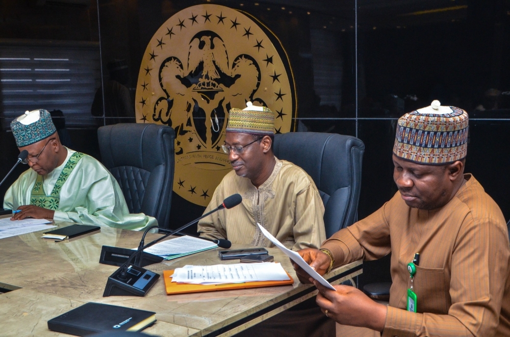 Hon. Minister of Housing and Urban Development, Arc. Ahmed Musa Dangiwa Inaugurates 10th Board of QSRBN. Tuesday 26th-03-2024