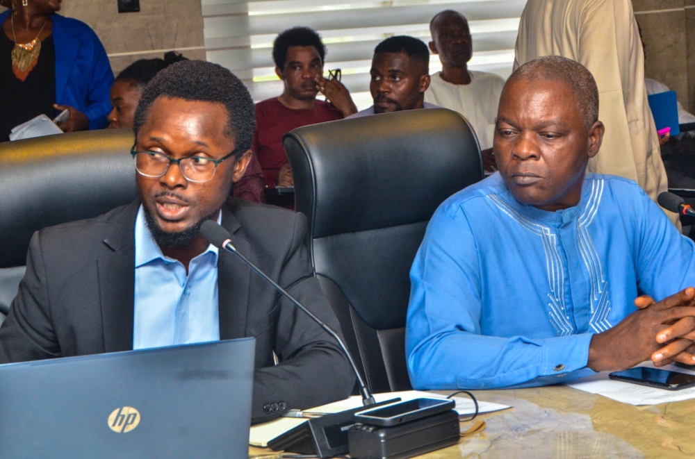 Launching of the Renewed Hope Web Portal httpsrenewedhopehomes.fmhud.gov.ng by the Hon. Minister of Housing and Urban Development. Arch. Ahmed Musa Dangiwa, Hon Minister of State, Engr. (Dr.) Abdullahi Tijjani Muhammad Gwarzo,  Dr.Marcus O. Ogunbiyi, Permanent Secretary, management staff and the Web Consultant on Tuesday 21st May 2024