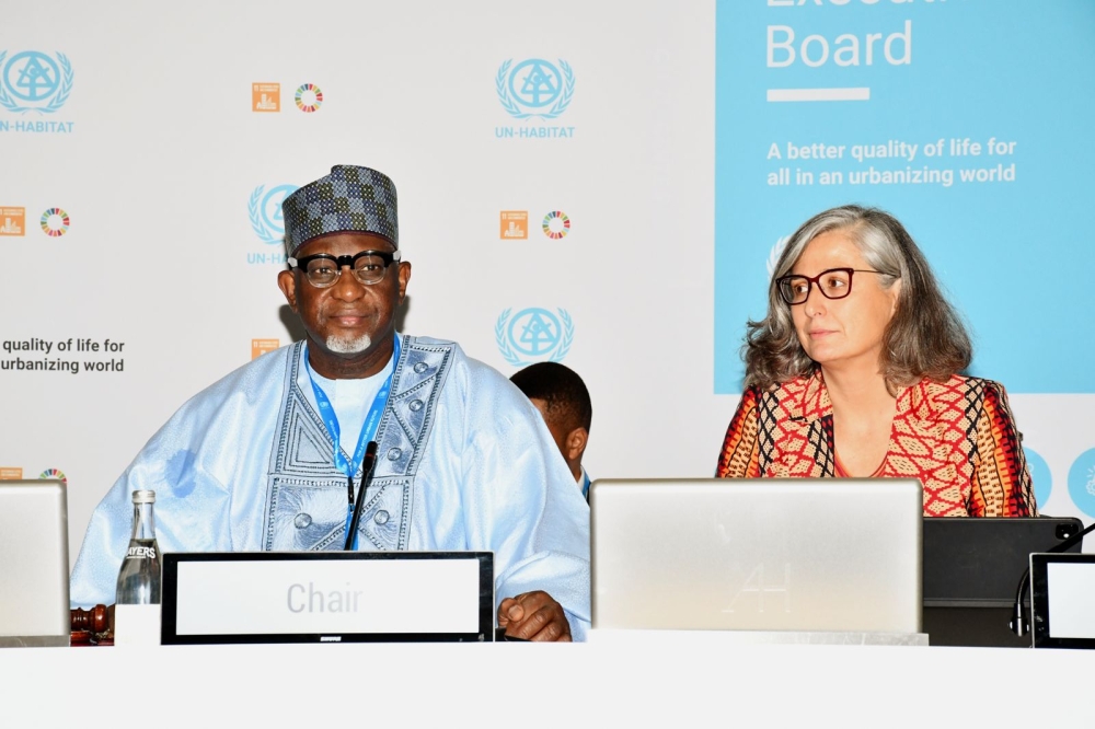 The first session of the 2025 UN-Habitat Executive Board meeting in Nairobi.
