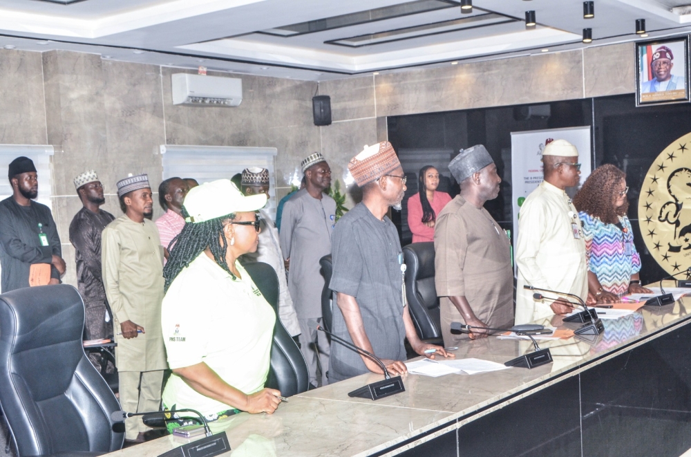 The occassion of the inauguration of the Federal Ministry of Housing and Urban Development 2025 Procurement Planning Committee (PPP), by the Permanent Secretary,  Dr Shuaib Belgore