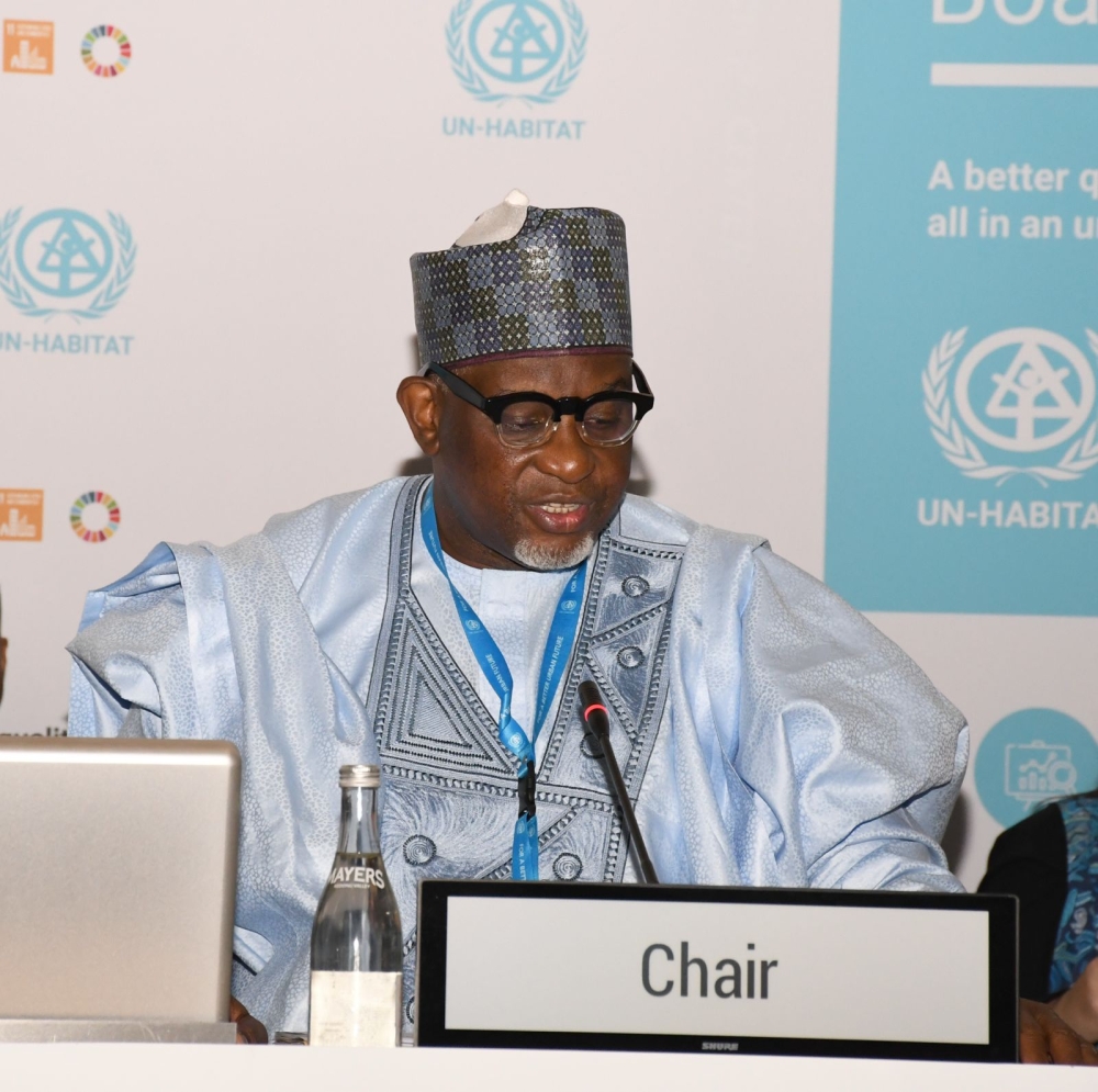 The first session of the 2025 UN-Habitat Executive Board meeting in Nairobi.