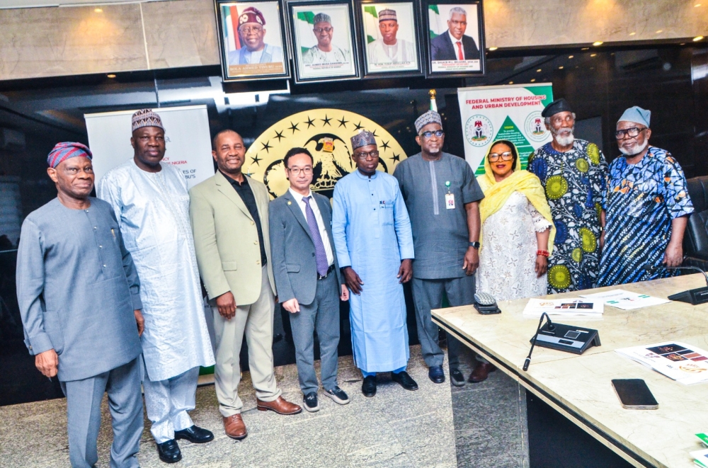 Meeting of the Hon Minister of State,  Housing and Urban Development,, Rt Hon Abdullahi Yusuf Ata and Permanent Secretary,  Dr Shuaib Belgore with the Vietenese Ms Allen Le & Partners Investment Consulting Joint Company