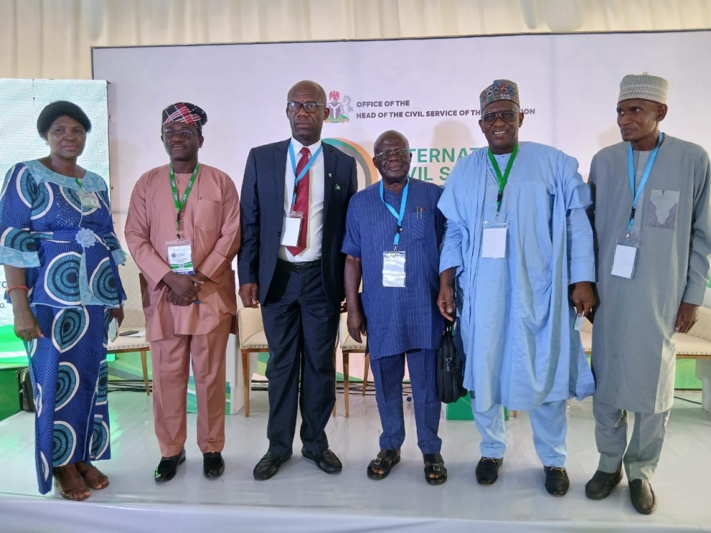 2025 INTERNATIONAL CIVIL SERVICE CONFERENCE: Dr Shuaib Belgore, Permanent Secretary,  FMHUD along with Permanent Secretary,  Federal Ministry of Information served as Panelists on the topic "The Weight of Societal Demands: Navigating External Pressures on Civil Servants", Thursday,  26th June, 2025