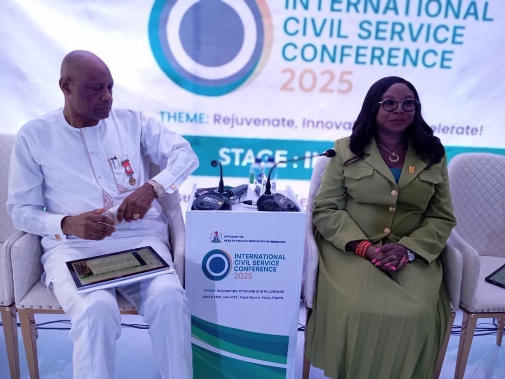 Dr. Celestina Nkechi Eke, mni, Head, Quantity Surveying Division, PBHD Dept of the Ministry spoke on:- Mindsets, Motivation and Behavior - Shifting from Hierarchical Gatekeeping to Merit Driven Growth! Empowering the next Generation of Leaders at the International Civil Service Conference 2025