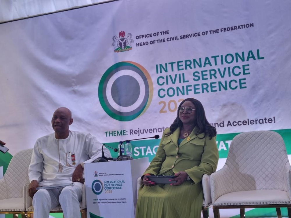 Dr. Celestina Nkechi Eke, mni, Head, Quantity Surveying Division, PBHD Dept of the Ministry spoke on:- Mindsets, Motivation and Behavior - Shifting from Hierarchical Gatekeeping to Merit Driven Growth! Empowering the next Generation of Leaders at the International Civil Service Conference 2025