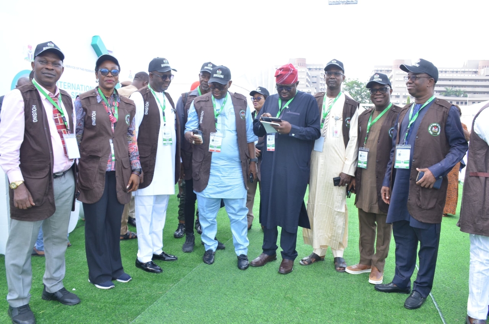 Permanent Secretary,  FMHUD, Dr Shuaib Belgore led the delegates of the Ministry to the 2O25 International Civil Service Conference holding at the Eagle Square  Abuja. (June 25th, 2025)