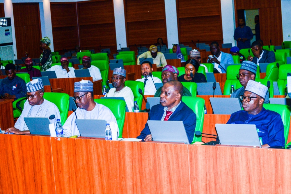 Minister and Minister of State, Housing and Urban Development, Arc. Ahmed Musa Dangiwa and Rt. Hon Abdullahi Yusuf Ata, during the Interactive Session with the House of Representatives Committee on Housing and Habitat.