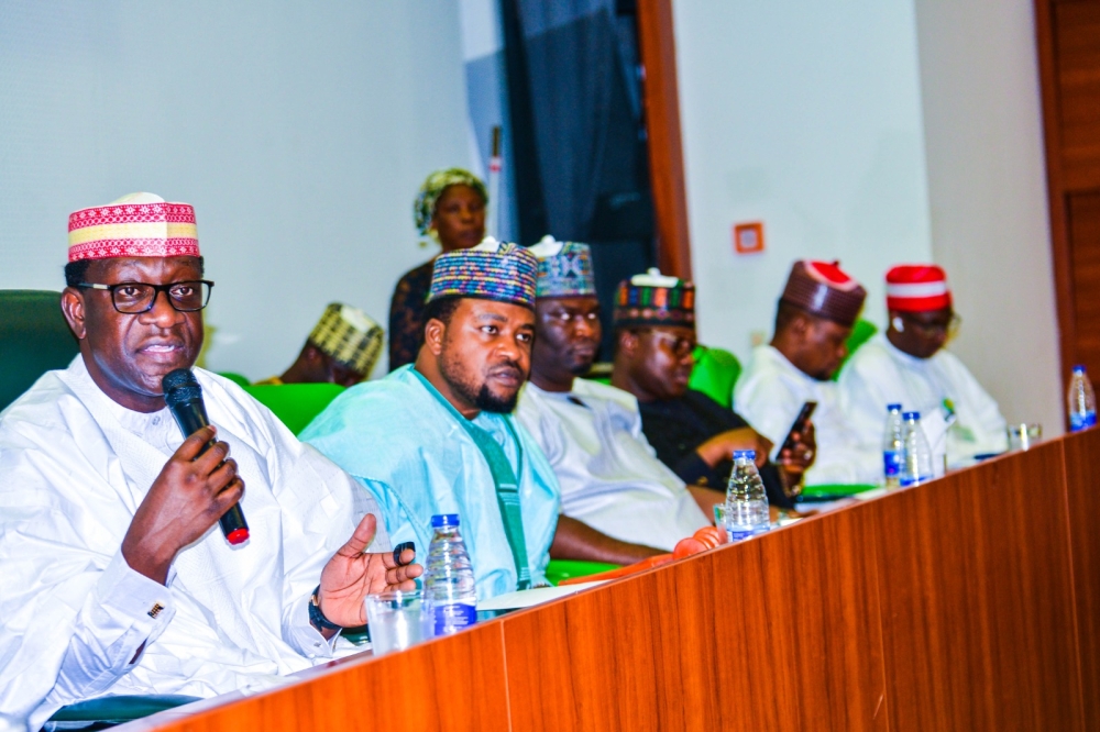 Minister and Minister of State, Housing and Urban Development, Arc. Ahmed Musa Dangiwa and Rt. Hon Abdullahi Yusuf Ata, during the Interactive Session with the House of Representatives Committee on Housing and Habitat.