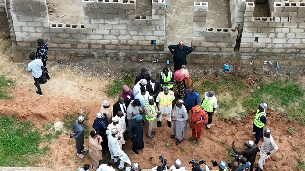 Minister and Minister of State, Housing and Urban Development, Arc. Ahmed Musa Dangiwa and Rt.Hon Abdullahi Yusuf Ata accompanied by some Directors of the Ministry on the inspection of the Kano Renewed Hope Estate and City Projects, Friday, 25th July, 2025