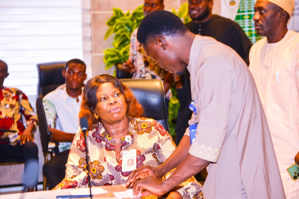 Permanent Secretary Federal Ministry of Housing and Urban Development, Dr Shuaib M.L Belgore officially Declare open A -one day free eye screening programme for officers of the Ministry.Thursday 31st July, 2025