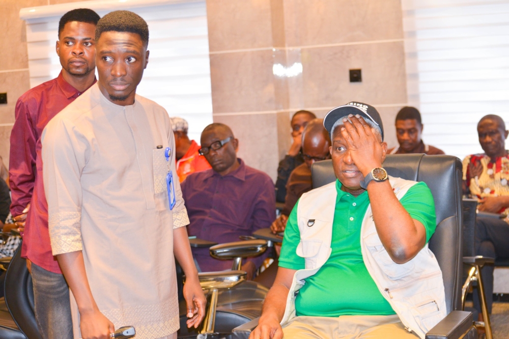 Permanent Secretary Federal Ministry of Housing and Urban Development, Dr Shuaib M.L Belgore officially Declare open A -one day free eye screening programme for officers of the Ministry.Thursday 31st July, 2025