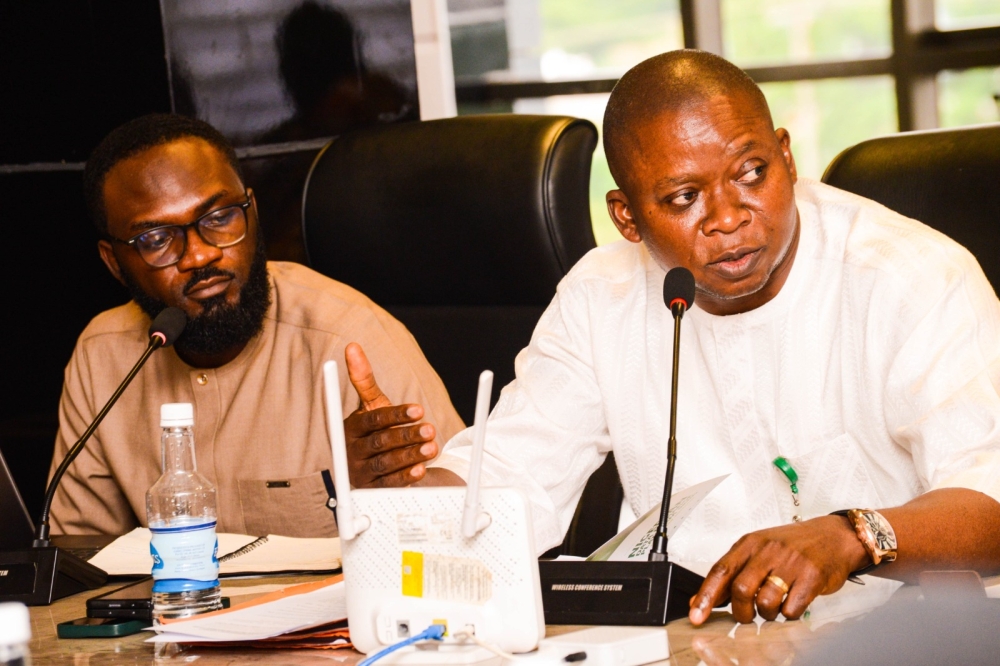 Photo News: The Hon Minister, Housing and Urban Development, Arc Ahmed Musa Dangiwa FNIA, FCIB, Permanent Secretary, Dr Shuaib Muhammad Lamido Belgore,  NIPOM, OON and other top management staff at the commissioning of the Ministry’s  Contract Performance and Compliance Project Monitoring System and the Transactional Housing Fraud Reporting web-portal (https://reports.fmhud.gov.ng) platforms at the Ministry’s Headquarter, 28th August, 2025.