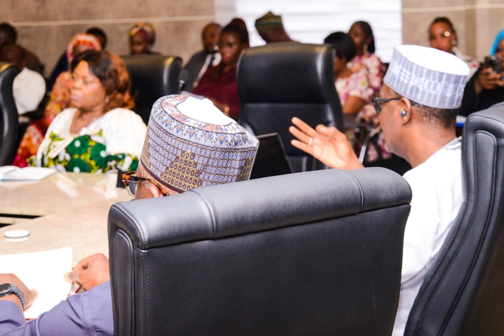 Photo News: The Hon Minister, Housing and Urban Development, Arc Ahmed Musa Dangiwa FNIA, FCIB, Permanent Secretary, Dr Shuaib Muhammad Lamido Belgore,  NIPOM, OON and other top management staff at the commissioning of the Ministry’s  Contract Performance and Compliance Project Monitoring System and the Transactional Housing Fraud Reporting web-portal (https://reports.fmhud.gov.ng) platforms at the Ministry’s Headquarter, 28th August, 2025.