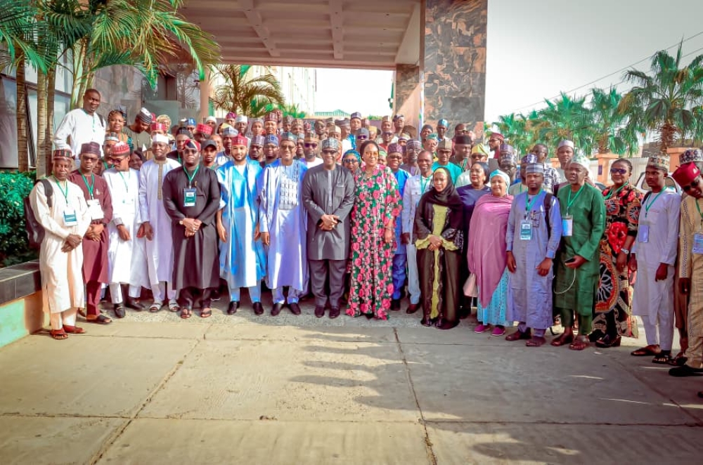 Group picture of Delegates/Participants of the 30th National Conference of Directors of Lands in the Federal and States Ministries,  Departments and Agencies, which was held at Bristol Hotel, Kano , 25th & 26th, November,  2025.