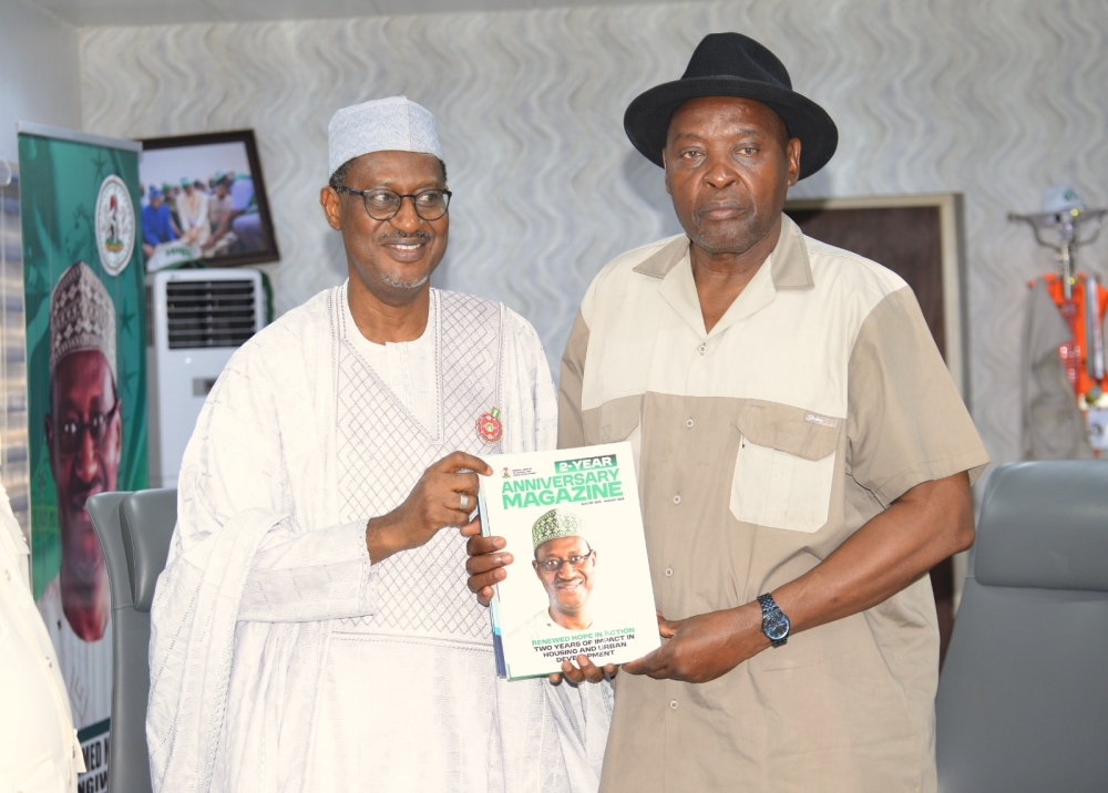 Hon Minister,  Arc Ahmed Dangiwa received Namibian Hon Minister of Urban and Rural Development, Hon Sankwasa James Sankwasa on a courtesy visit to his office,  Friday,  December 12th, 2025