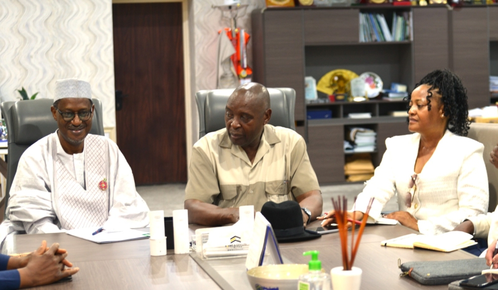 Hon Minister,  Arc Ahmed Dangiwa received Namibian Hon Minister of Urban and Rural Development, Hon Sankwasa James Sankwasa on a courtesy visit to his office,  Friday,  December 12th, 2025