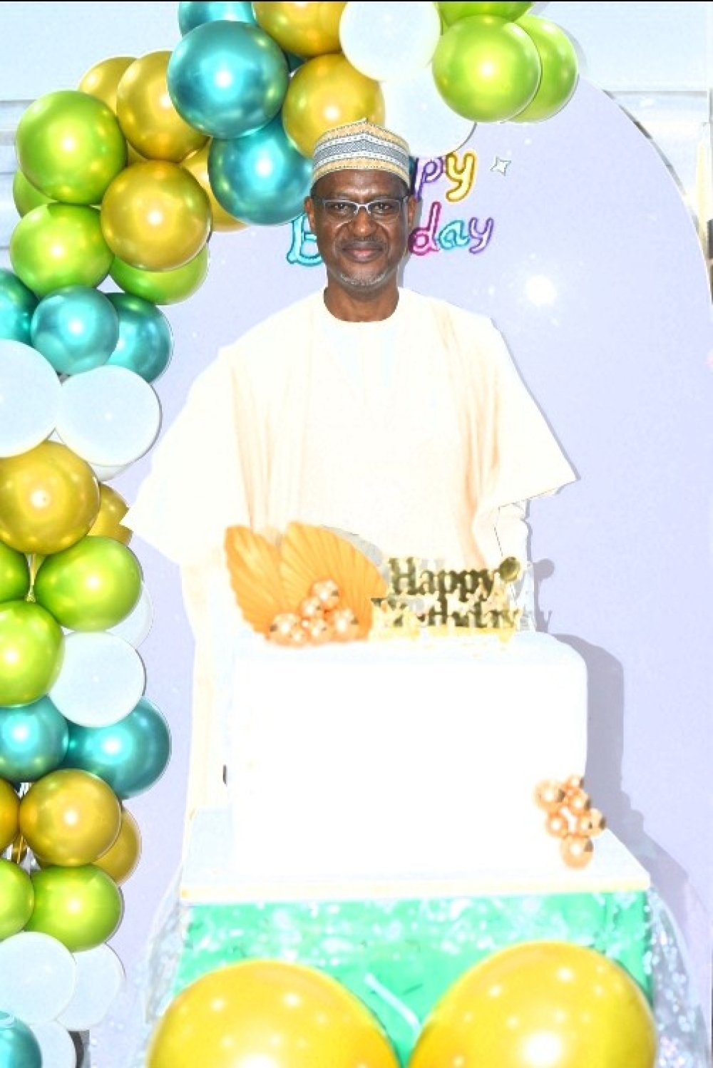 Occassion of the 63rd Birthday Celebration of Hon Minister,  FMHUD,  Arc Ahmed Musa Dangiwa,  FNIA,  FCIB with the management staff of the Ministry led by the Permanent Secretary,  Dr Shuaib Belgore,  Tuesday,  January 10th, 2026 in his Office @ Mabushi, Abuja, FCT