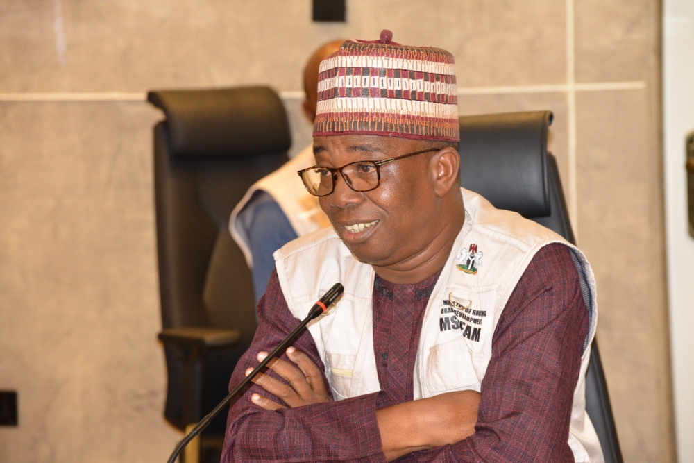 Meeting of the Hon Minister (FMHUD), Dr Mustapha Rabe Darma and Minister of State,  Rt Hon Yusuf Abdullahi Ata with National President of Nigeria Institute of Town Planners, Tpl Dr Ogbonna Chine with his members,  Thursday,  14th May, 2026