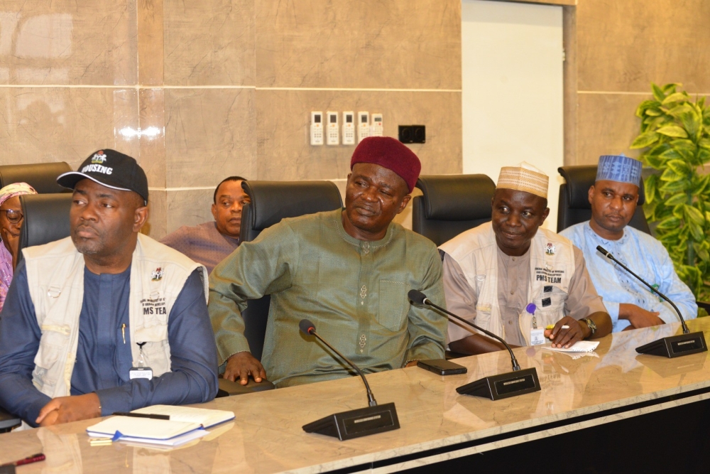 Meeting of the Hon Minister (FMHUD), Dr Mustapha Rabe Darma and Minister of State,  Rt Hon Yusuf Abdullahi Ata with National President of Nigeria Institute of Town Planners, Tpl Dr Ogbonna Chine with his members,  Thursday,  14th May, 2026