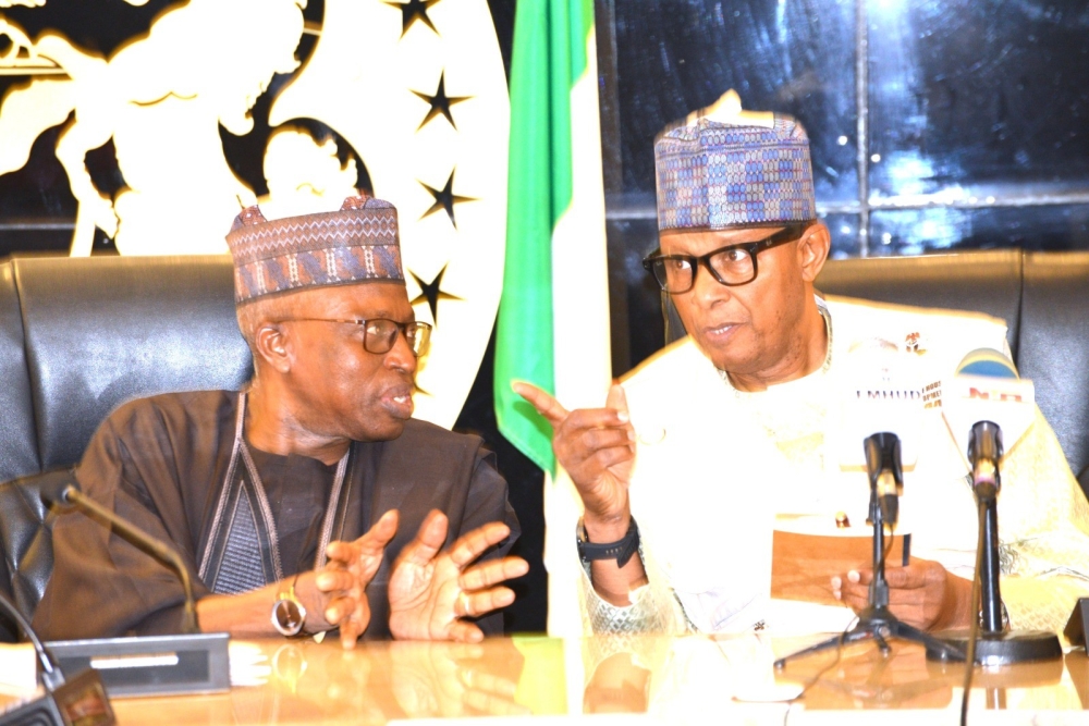 Meeting of the Hon Minister (FMHUD), Dr Mustapha Rabe Darma and Minister of State,  Rt Hon Yusuf Abdullahi Ata with National President of Nigeria Institute of Town Planners, Tpl Dr Ogbonna Chine with his members,  Thursday,  14th May, 2026